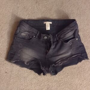 H&M Charcoal Jean Shorts